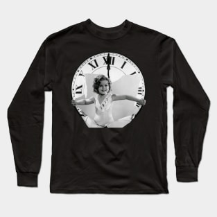 Shirley Temple New Years Long Sleeve T-Shirt